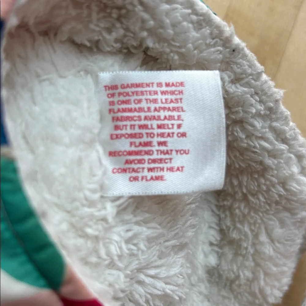 Patagonia Infant Toddler Earflap Shelled Synchilla Cap Colorful Geometric Fleece